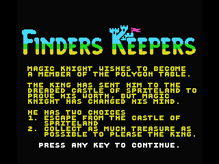 Finders Keepers screenshot 3 for MSX